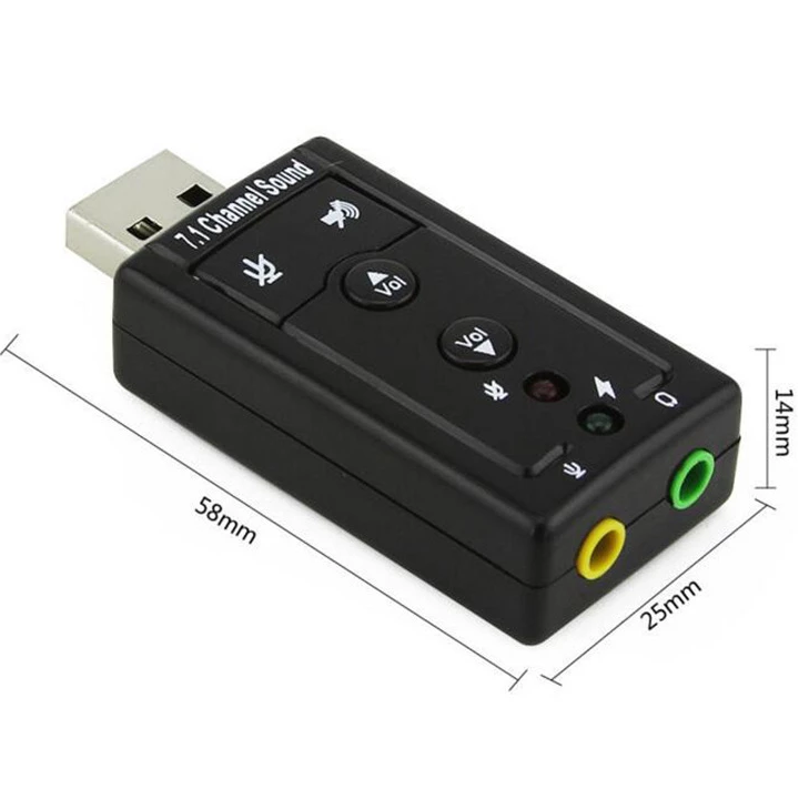 Išorinė USB garso plokštė, virtuali 7.1 garso plokštė, USB į 3,5 mm garso lizdą, USB garso adapteris, USB garso korta, USB į ausinių ir mikrofono jungtį