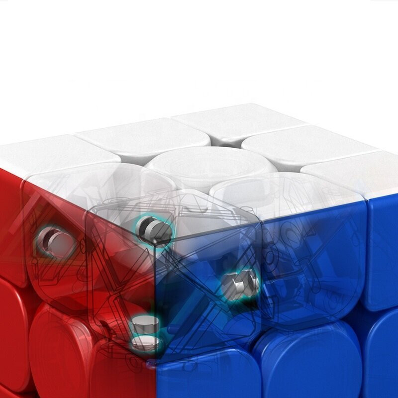 Magnetinis 3x3 greičio kubas, magiškas galvosūkio kubas, magnetinis Rubiko kubas, 3x3 magnetinis kubas, greitasis 3x3 kubas