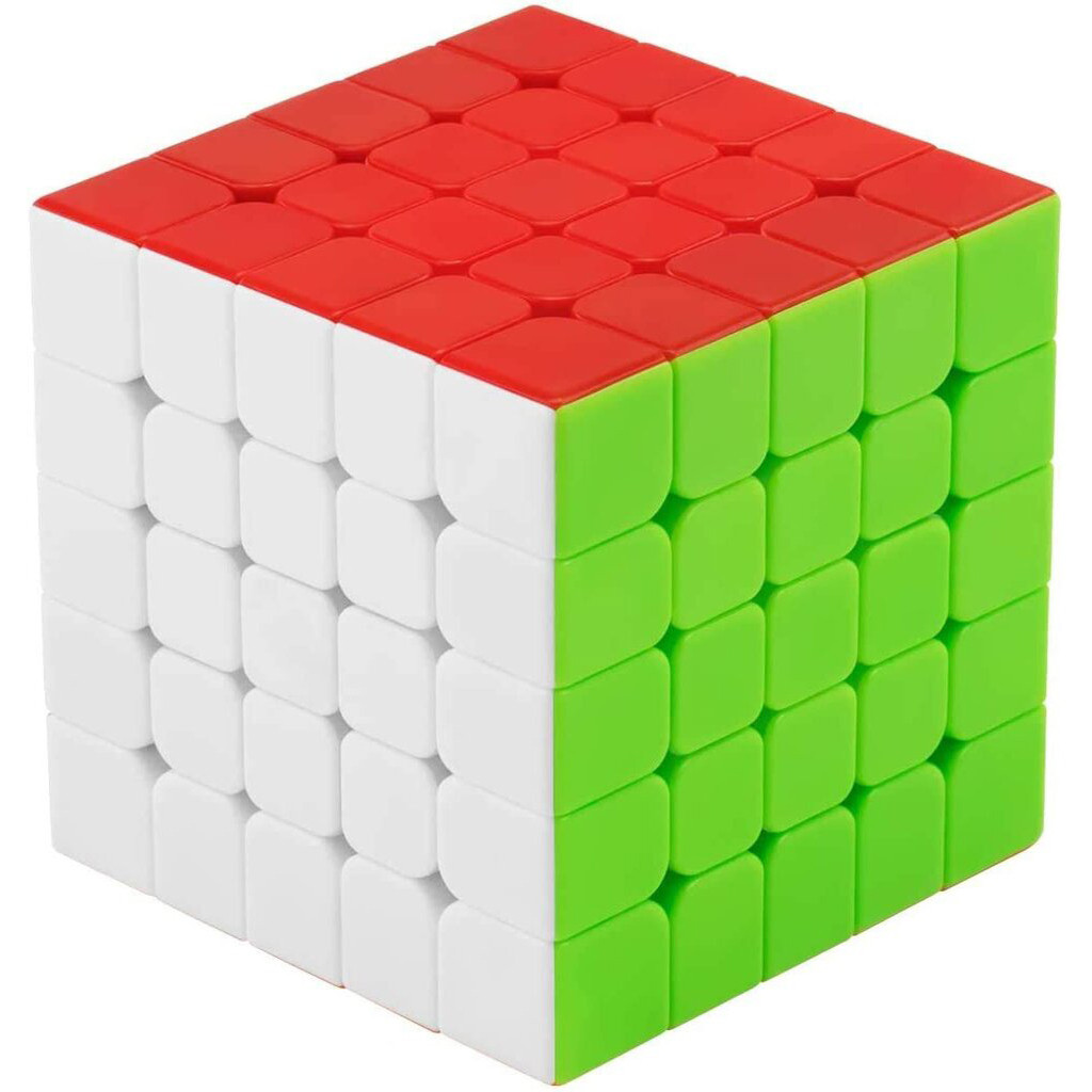 Magic Cube bekliščių lipdukų 5x5, greitasis galvosūkio kubas, Rubiko kubas, 5x5 kubas, greitasis kubas, spalvotas kubas