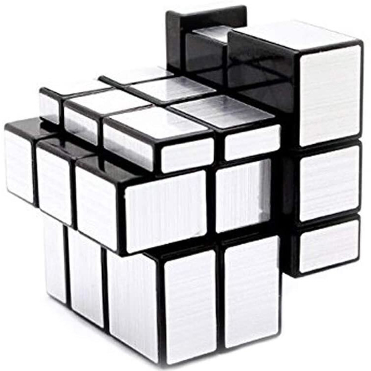 3x3 veidrodinis magiškas kubas, sidabrinis galvosūkio kubas, veidrodinis galvosūkių kubas, 3x3 veidrodinis kubas, sidabrinis kubas, veidrodinis magiškas kubas