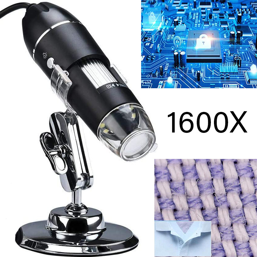 Skaitmeninis mikroskopas 1600x, OTG mikroskopas Android, skaitmeninė mikroskopo kamera, USB mikroskopas, kompiuterinis mikroskopas, nešiojamas skaitmeninis mikroskopas
