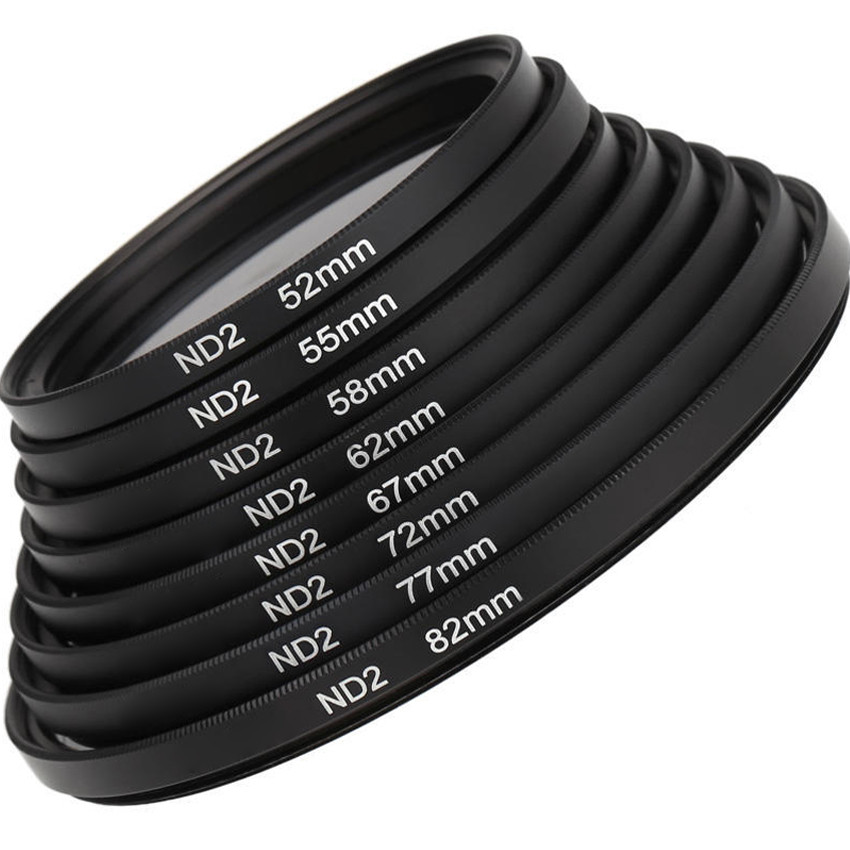 82mm ND2 filtras, neutralus tankio filtras ND2, 1 žingsnio ND filtras, 82 mm neutralaus tankio filtras, ND2 objektyvo filtras
