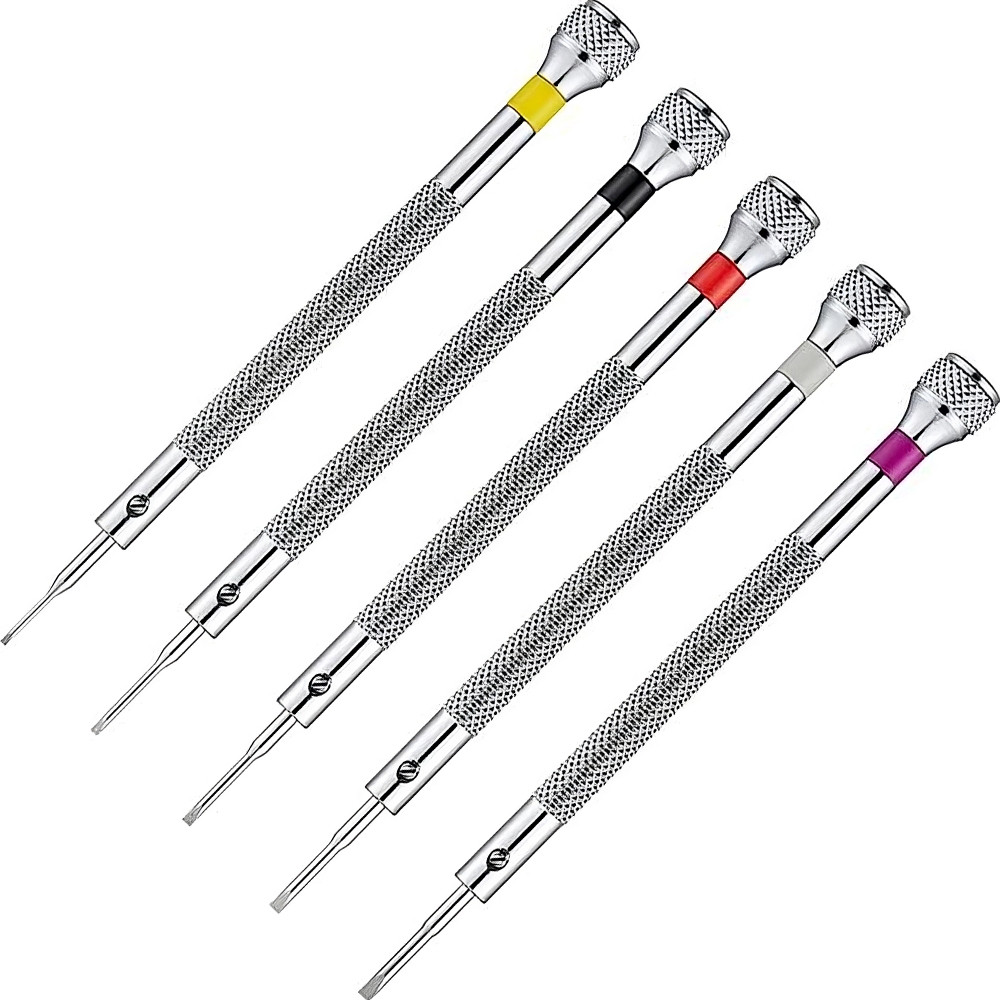 Mini atsuktuvų rinkinys 0,8–1,6 mm, 5 vnt., precizinis mini atsuktuvų rinkinys, smulkių atsuktuvų komplektas, tikslus atsuktuvų rinkinys, mini ploni atsuktuvai
