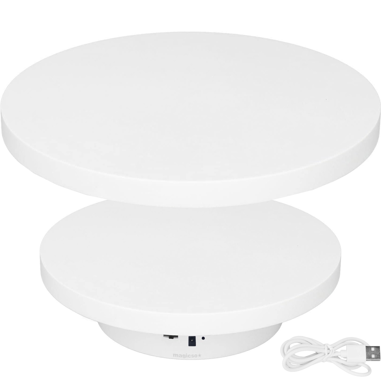 Didelė 40 cm besisukanti ekspozicinė platforma, 360° tylus sukamasis stovas fotografijai, produktų ekspozicijai, didelės apkrovos sukamasis pagrindas, besisukantis padėklas, sukamasis pjedestalas