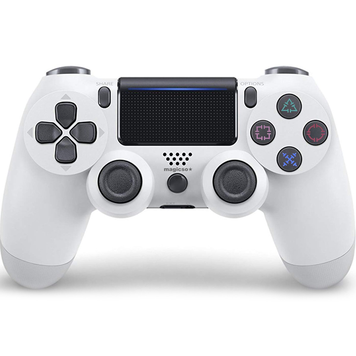 Belaidis žaidimų pultelis, skirtas PlayStation, su lietimui jautria valdymo sritimi, belaidis valdiklis, „bluetooth“, baltas, žaidimų valdiklis, žaidimų pultas, konsolės pultelis, žaidimų kontroleris