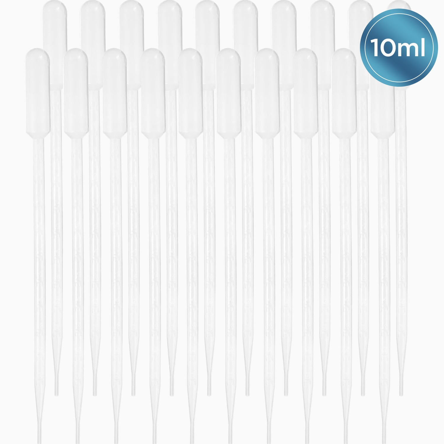 Pipetė, 20 vnt. rinkinys, 10 ml, 300 mm, laboratoriniai įrankiai, pipetės rinkinys, dozavimo pipetė, lašelinė pipetė
