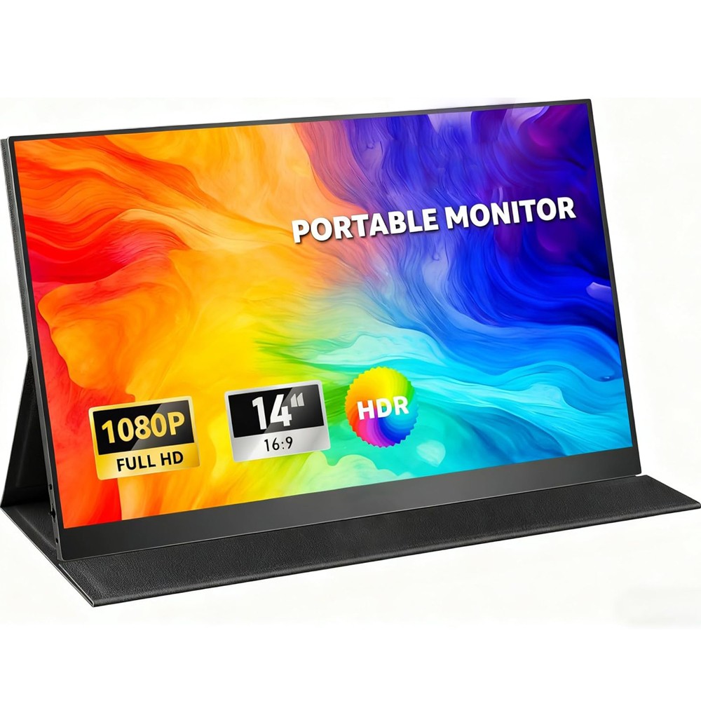 IPS nešiojamas ekranas, 14 colių nešiojamas monitorius, 1920x1200 monitorius, nešiojamas IPS monitorius, 14" IPS ekranas, pernešamas monitorius