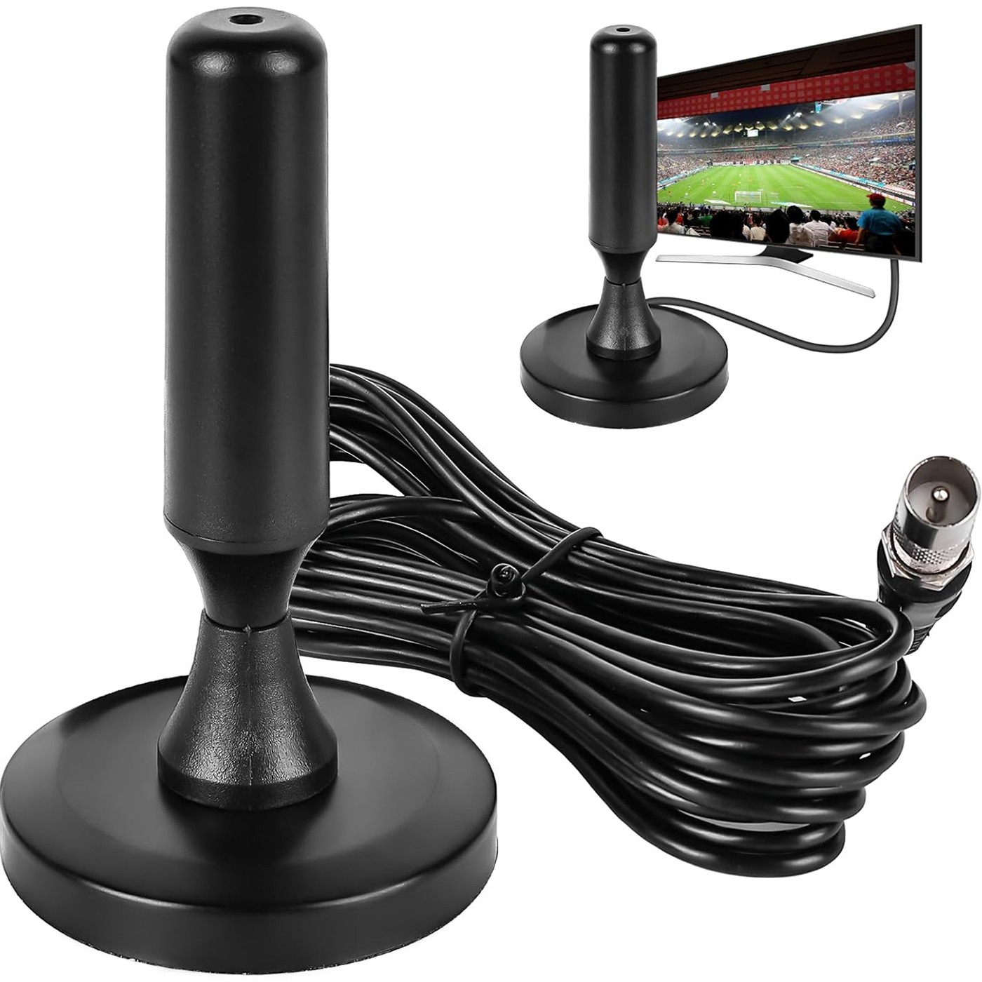 Vidaus antena, HDTV vidaus antena su jungtimi, kambarinė antena, televizoriaus vidaus antena