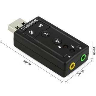 Išorinė USB garso plokštė, virtuali 7.1 garso plokštė, USB į 3,5 mm garso lizdą, USB garso adapteris, USB garso korta, USB į ausinių ir mikrofono jungtį