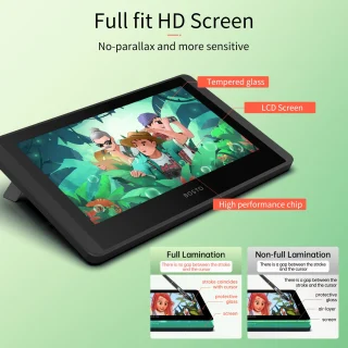 Piešimo planšetė su ekranu, grafinė planšetė Bosto, grafikos planšetės monitorius 11,6", piešimo planšetė Bosto, grafinė planšetė su ekranu 11,6" 5