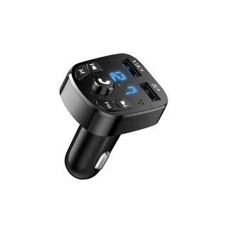 Bluetooth 5.0 automobilinis FM siųstuvas, FM moduliatorius, Bluetooth FM siųstuvas automobiliui, automobilinis Bluetooth adapteris su FM, Bluetooth FM moduliatorius automobiliui 6
