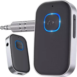Bluetooth 5.0 AUX imtuvas, 3,5 mm belaidis garso adapteris, Bluetooth garso imtuvas automobiliui, Bluetooth AUX adapteris, belaidis garso imtuvas, Bluetooth imtuvas su 3,5 mm jungtimi