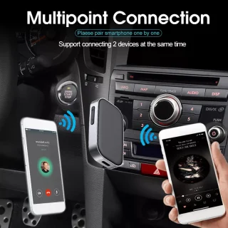 Bluetooth 5.0 AUX imtuvas, 3,5 mm belaidis garso adapteris, Bluetooth garso imtuvas automobiliui, Bluetooth AUX adapteris, belaidis garso imtuvas, Bluetooth imtuvas su 3,5 mm jungtimi 7