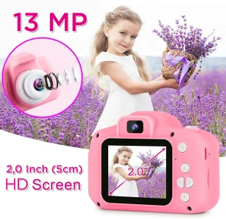 HD vaizdo vaikų rožinis fotoaparatas, vaikų skaitmeninis fotoaparatas, mini vaikų fotoaparatas, vaikų kamera, rožinė vaikų kamera 2