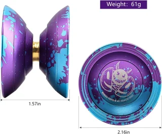 Profesionalus metalinis jojo, mėlynas metalinis jojo, jojo žaislas, mėlynas jojo 2