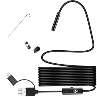 USB endoskopinė kamera, apžiūros kamera 2 m, boro kamera, endoskopas su USB, USB apžiūros kamera, USB boro kamera 3