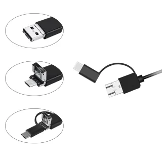 USB endoskopinė kamera, apžiūros kamera 2 m, boro kamera, endoskopas su USB, USB apžiūros kamera, USB boro kamera 4