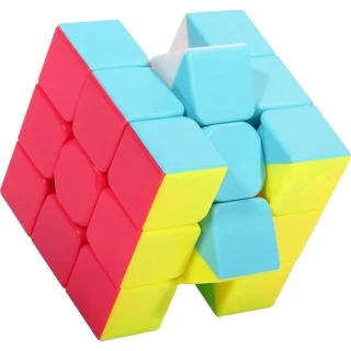 3x3 magiškas kubas, lipdukų nereikalaujantis spalvotas magiškas kubas, 3x3 galvosūkio kubas, spalvotas galvosūkio kubas, 3x3 kubas be lipdukų 2