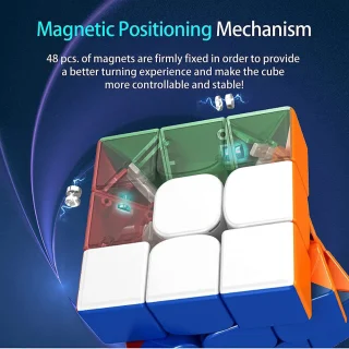 Magnetinis 3x3 greičio kubas, magiškas galvosūkio kubas, magnetinis Rubiko kubas, 3x3 magnetinis kubas, greitasis 3x3 kubas 3