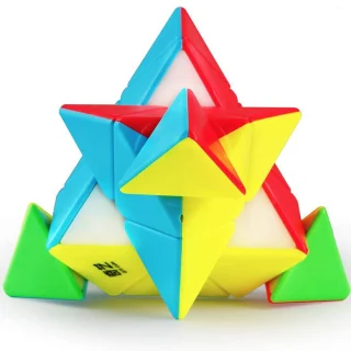 Beklipis piramidės formos „Pyraminx“ magiškas kubas, greičio galvosūkis, greitasis kubas, „Pyraminx“ dėlionė