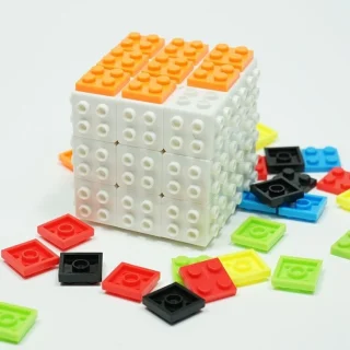 3x3 lego magiškas Rubiko kubas, statymo greičio blokelių kubas, konstravimo kubas, greito sukimo kubas 2