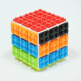 3x3 lego magiškas Rubiko kubas, statymo greičio blokelių kubas, konstravimo kubas, greito sukimo kubas 3