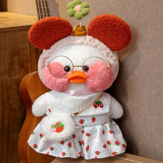 Lalafanfan antis žaislas su suknele, pliušinis antis žaislas, pliušinis ančiukas, minkštas antis žaislas, 32 cm 2