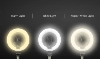 LED žiedinė lempa asmenukėms su trikojį lazda, 16 cm žiedinė lempa, trikojis su lempute, žiedinė šviesa, asmenukių lazda su žiedine lempa 4