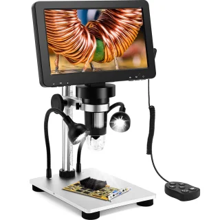 Profesionalus mikroskopas 1200x su ekranu, 7 colių LCD skaitmeninis mikroskopas, skaitmeninis mikroskopas su ekranu, LCD mikroskopas, mikroskopas su monitoriumi