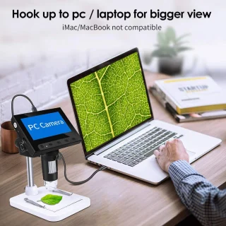4,3" skaitmeninis LCD mikroskopas 50x–1000x didinimas su ekranu, skaitmeninis mikroskopas su ekranu, LCD ekraninis mikroskopas 4
