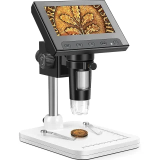 Profesionalus mikroskopas 1000x su ekranu, skaitmeninis LCD mikroskopas 4,3", USB mikroskopas, elektroninis mikroskopas, vaizdo mikroskopas