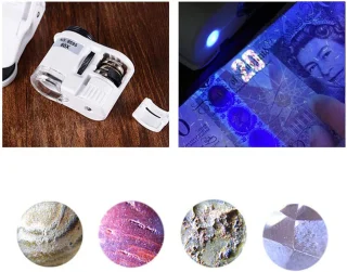 Telefono mikroskopas 60x telefono objektyvas su LED UV šviesa, telefoninis mikroskopas 60x, išmaniojo telefono mikroskopo objektyvas, 60 kartų telefono lupa, telefono lęšis su LED ir UV apšvietimu 4