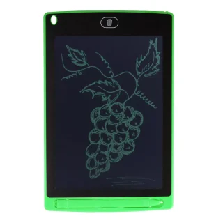LCD rašymo planšetė 8,5 colio, rašymo planšetė su rašikliu, piešimo planšetė, žalia, LCD piešimo lenta, elektroninė rašymo lenta, piešimo ekranas 3