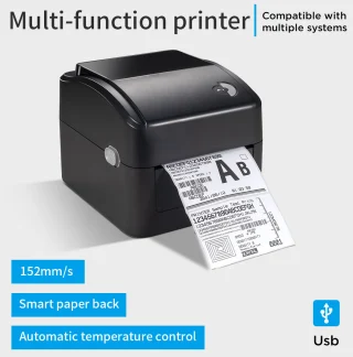 Terminis etikečių ir lipdukų spausdintuvas 108 mm, Xprinter XP-420BX, terminis etikečių spausdintuvas, terminių lipdukų spausdintuvas, etikečių ir lipdukų spausdintuvas 2