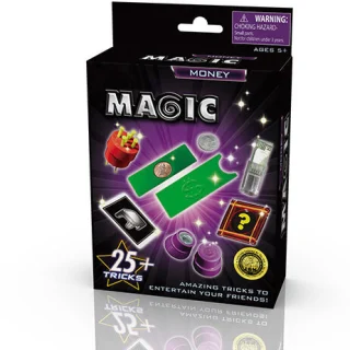 Magijos triukų rinkinys, 25 triukai, mago pradedančiojo rinkinys, iliuzijos rekvizitai, fokusų rinkinys, fokusų priemonės, magijos rinkinys vaikams 3