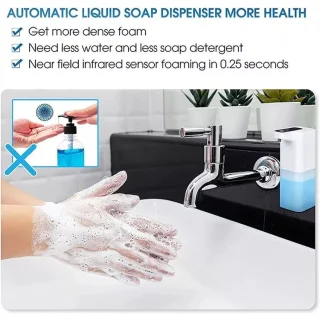 Elektrinis muilo dozatorius, automatinis muilo dozatorius 400 ml, bekontaktis muilo dozatorius, elektroninis muilo dozatorius 3