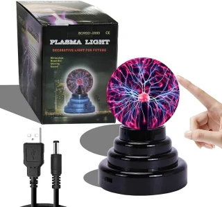 Plazminė rutulio lempa, magiškas plazminis rutulys, plazmos sferos lempa, 3 colių, plazmos rutulio lempa, plazmos rutulio sfera, plazminė sfera 5