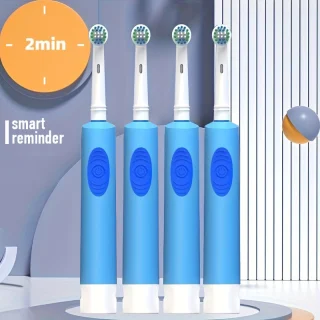 Elektrinis dantų šepetėlis, mėlynas, įkraunamas dantų šepetėlis, automatinis dantų šepetėlis, elektrinė dantų šepetėlė, elektrinis šepetėlis dantims 5