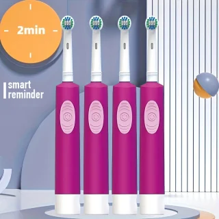 Elektrinis dantų šepetėlis, violetinis, įkraunamas dantų šepetėlis, automatinis dantų šepetėlis, elektrinė dantų šepetėlė, automatinė dantų šepetėlė 5