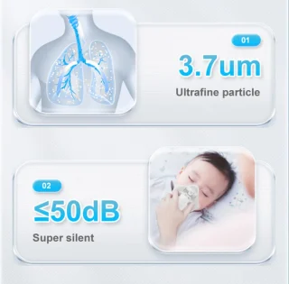 Nešiojamas tinklelinis purkštuvo inhaliatorius, rankinis inhaliatorius, elektrinis inhaliatorius, nešiojamas inhaliatorius, rankinis purkštuvas, elektrinis purkštuvas 2