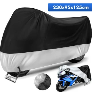 Motociklo uždangalas 230×95×125 cm, motociklo danga, motociklo apdangalas, motorolerio uždangalas, motorolerio danga