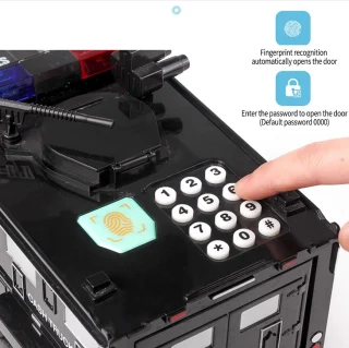 Vaikiška taupyklė, elektroninė taupyklė, vaikų pinigų taupyklė, monetų taupyklė, taupyklė automobilis 5