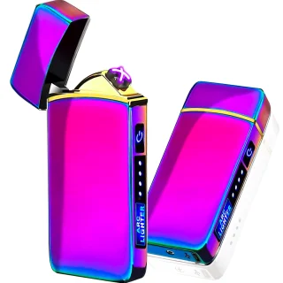 Elektrinis plazminis žiebtuvėlis violetinis, USB įkraunamas žiebtuvėlis, bekaminis žiebtuvėlis, elektrinis žiebtuvėlis, plazminis žiebtuvėlis