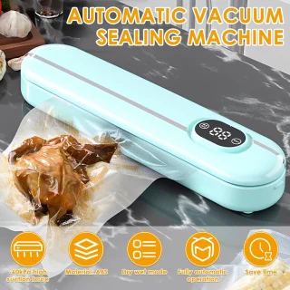 Vakuuminis pakavimo aparatas, maisto vakuuminis pakavimo aparatas + 50 maišelių, virtuvinis vakuuminis pakavimo aparatas, maisto vakuumavimo aparatas, vakuuminė maisto pakavimo mašina, maisto vakuuminis sandarinimo aparatas, vakuuminis maišelių sandariklis 5