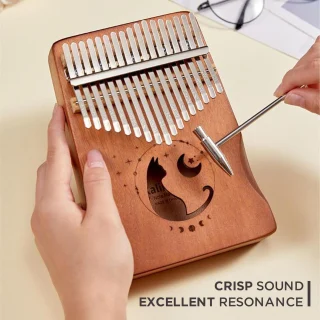 Kalimba nykščių pianinas 17 klavišų, kalimba instrumentas, medinis pirštų pianinas, nykščių muzikinis instrumentas, pirštų klavišinis instrumentas 2