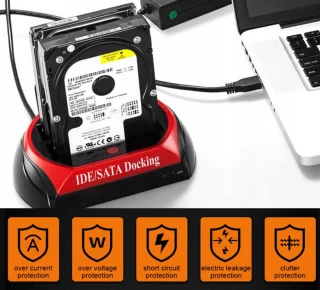 HDD skaitytuvas, HDD SSD dokavimo stotelė, USB 3.0 HDD dokas, kietojo disko skaitytuvas, SSD skaitytuvas, USB 3.0 kietojo disko dokas 4