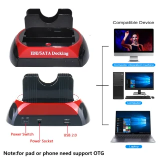 HDD skaitytuvas, HDD SSD dokavimo stotelė, USB 3.0 HDD dokas, kietojo disko skaitytuvas, SSD skaitytuvas, USB 3.0 kietojo disko dokas 5