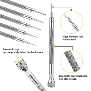 Mini atsuktuvų rinkinys 0,8–1,6 mm, 5 vnt., precizinis mini atsuktuvų rinkinys, smulkių atsuktuvų komplektas, tikslus atsuktuvų rinkinys, mini ploni atsuktuvai 6