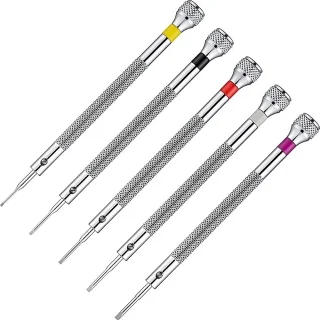 Mini atsuktuvų rinkinys 0,8–1,6 mm, 5 vnt., precizinis mini atsuktuvų rinkinys, smulkių atsuktuvų komplektas, tikslus atsuktuvų rinkinys, mini ploni atsuktuvai