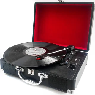 Vinilinė plokštelių grotuvė, įrašų muzikos grotuvas, gramofonas, patefonas, plokštelių grotuvas, vinilinis grotuvas